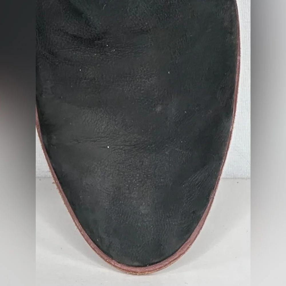 Sam Edelman Parker Ankle‎ Boot Black Suede Leather Bohemian Y2K Western Sz 7